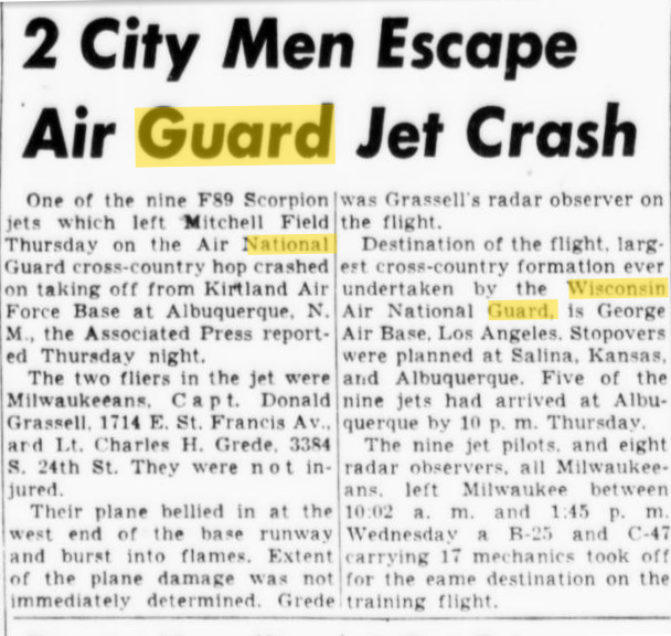 F-89 New Mexico Incident